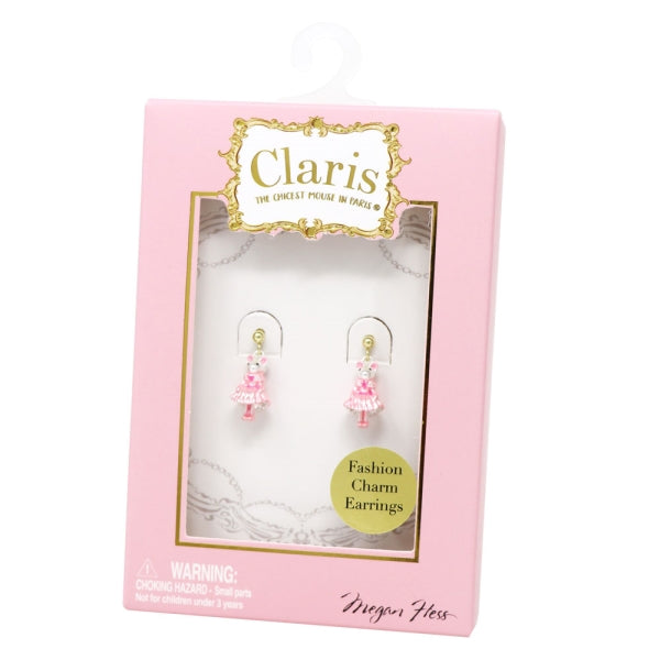 Claris Fashion Earrings - Pink Poppy