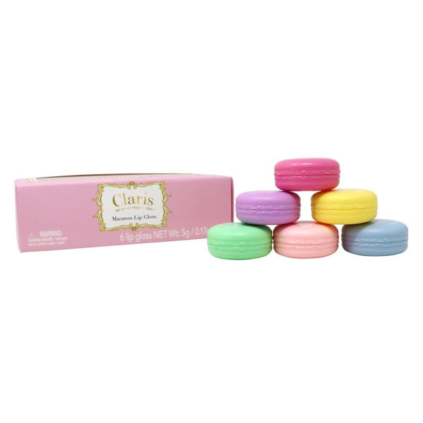 Claris Macaron Lip Gloss 6pc - Pink Poppy