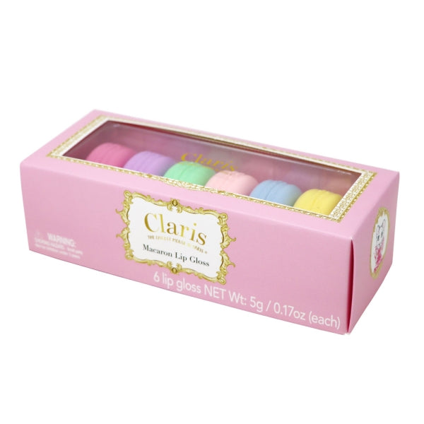 Claris Macaron Lip Gloss 6pc - Pink Poppy