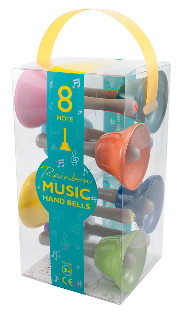 Rainbow Musical Hand Bells 8pc - Artiwood