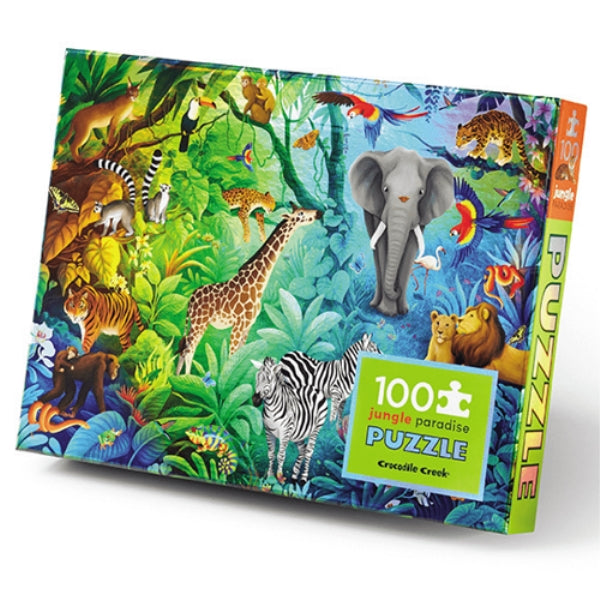 Jungle Paradise Holographic Puzzle 100pc - Crocodile Creek