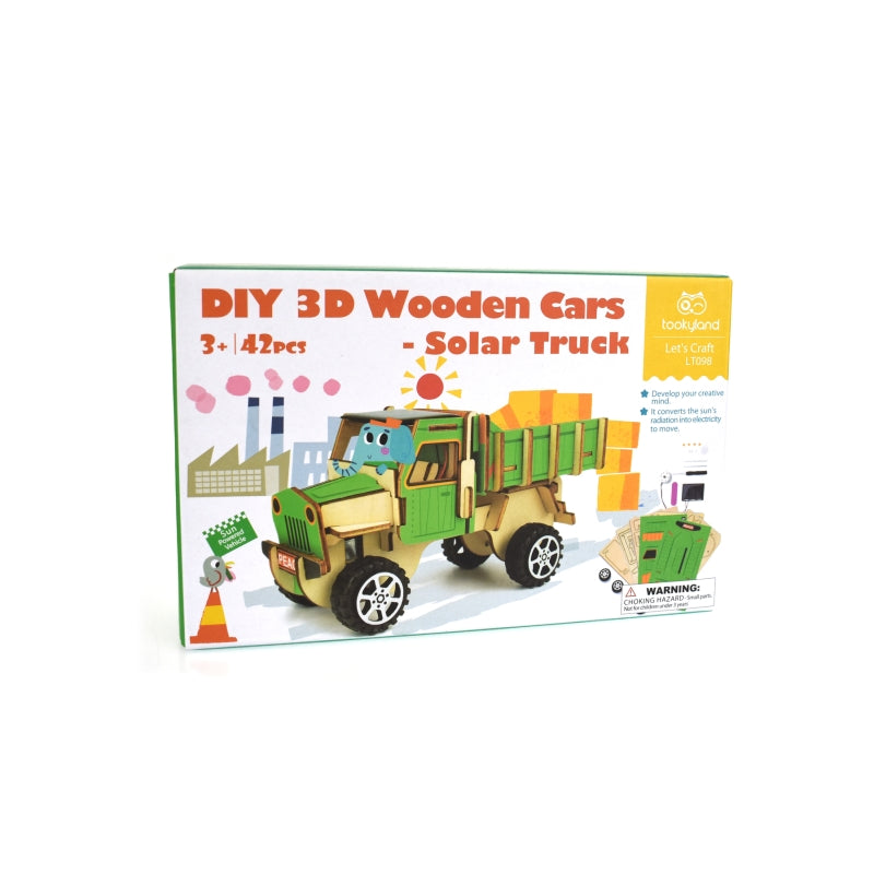 DIY 3D Wooden Solar Truck Science and Craft Kit
