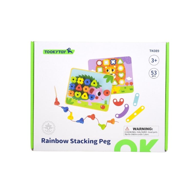 Rainbow Stacking Pegs