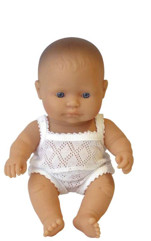Caucasian Girl 21cm Baby Doll - Miniland