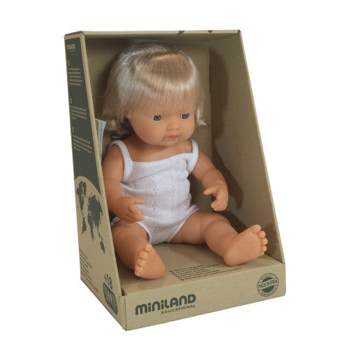 Caucasian Girl 38cm Hearing Aid Baby Doll - Miniland
