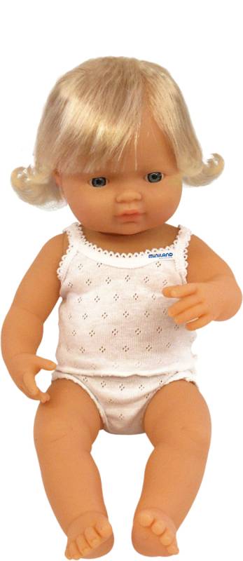 Baby Doll Caucasian Girl 38cm - Miniland