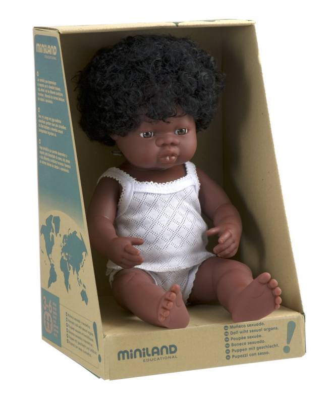 Baby Doll African Girl 38cm - Miniland