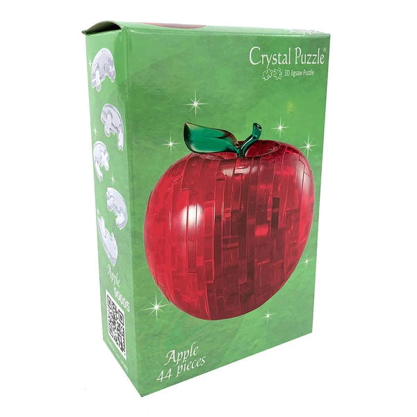 3D Red Apple - Crystal Puzzle