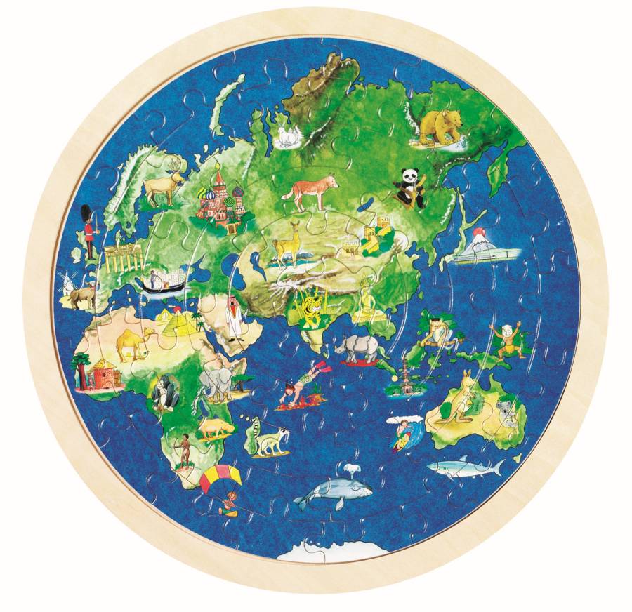 Globe Puzzle 57pc - Goki