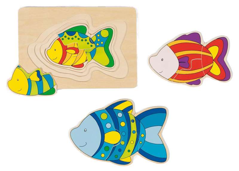 4 Layer Fish Puzzle - Goki