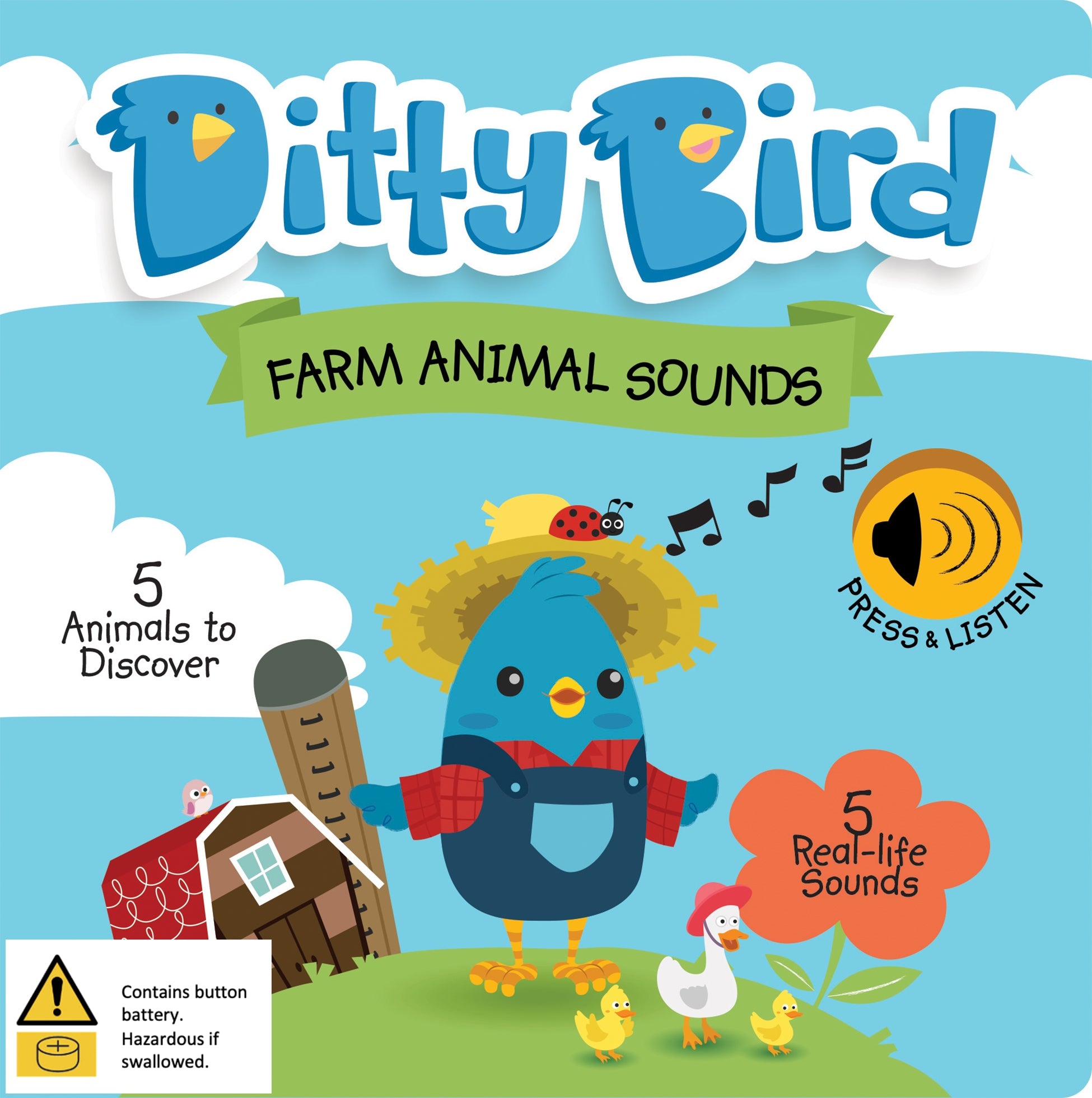 Farm Animals Sound Book - Ditty Bird