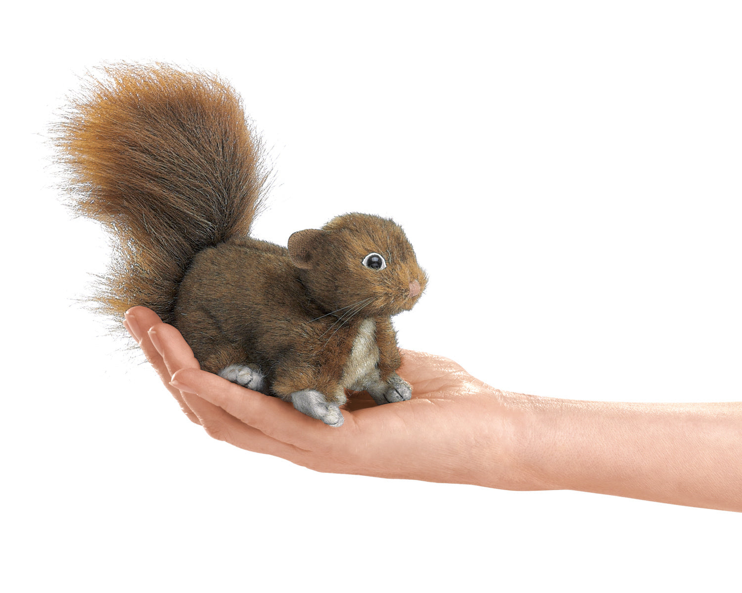 Mini Red Squirrel Finger Puppet - Folkmanis