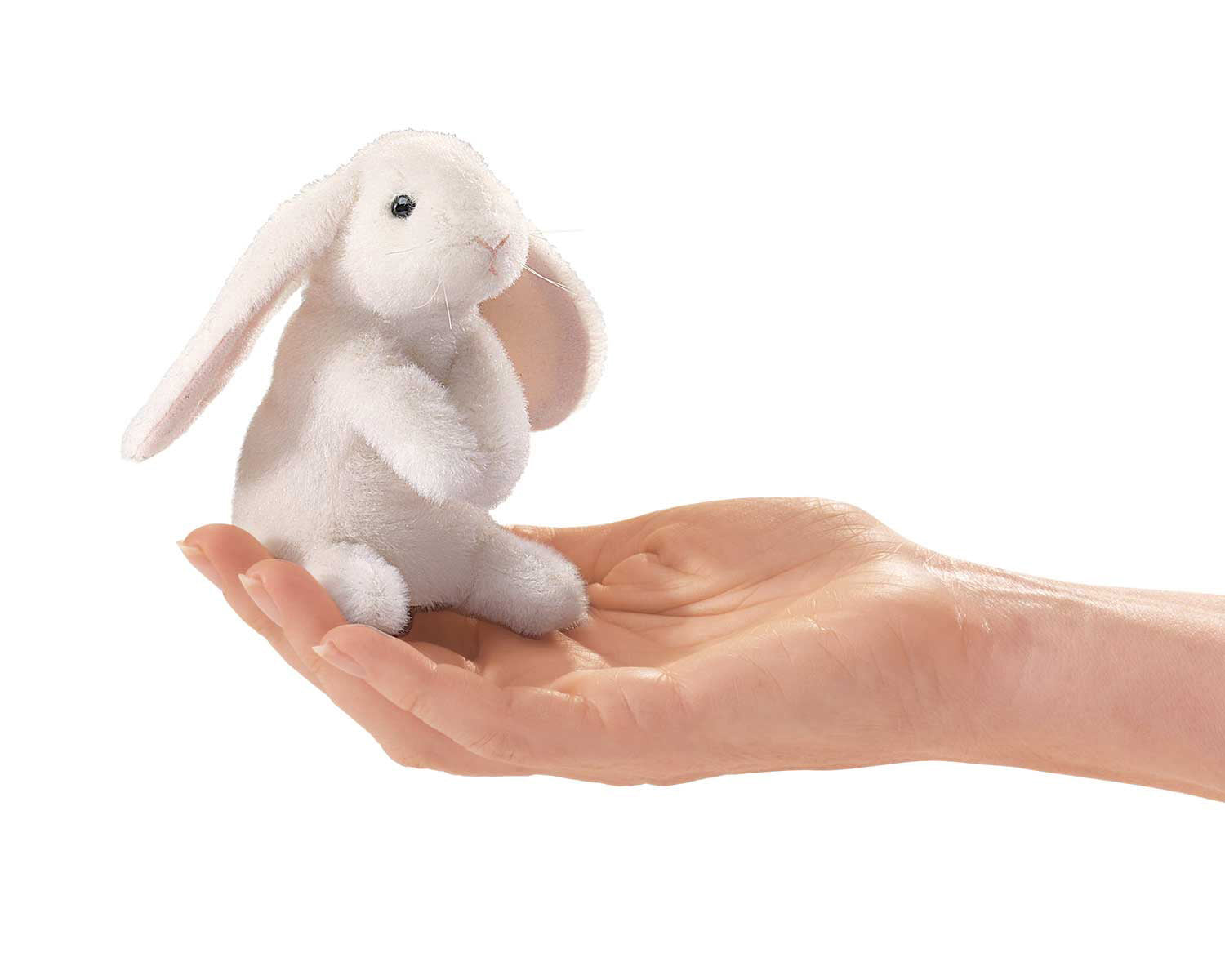 Mini Lop Ear Rabbit Finger Puppet - Folkmanis