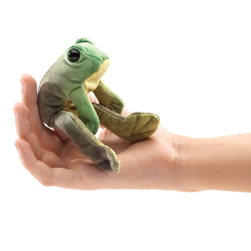 Mini Sitting Frog Finger Puppet - Folkmanis