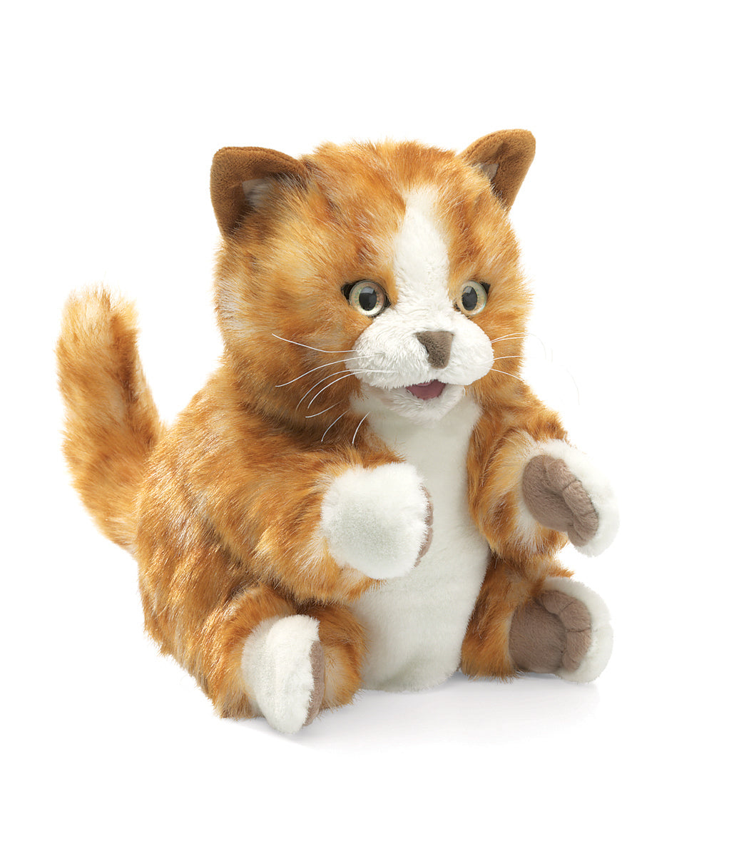 Orange Tabby Kitten Hand Puppet - Folkmanis
