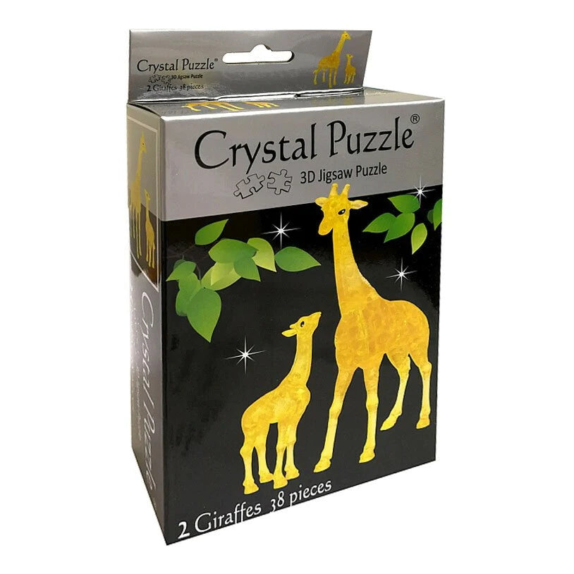 3D 2 x Giraffes - Crystal Puzzle