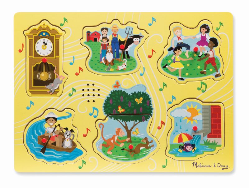 Nursery Rhymes Hickory Sound Puzzle - Melissa and Doug