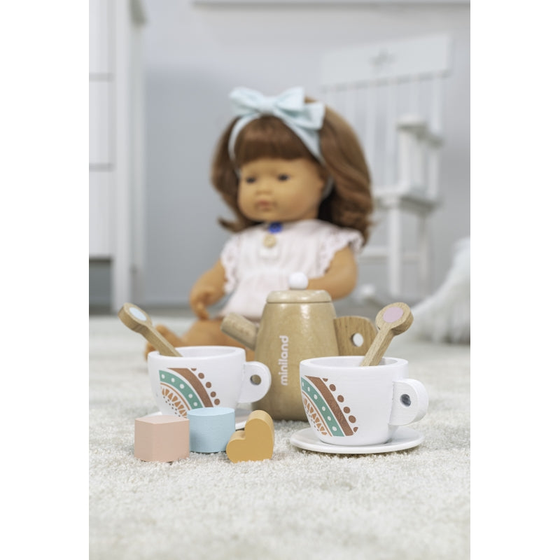 Wooden Doll Tea Set - Miniland