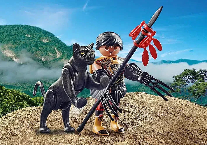 Warrior with Panther - Playmobil