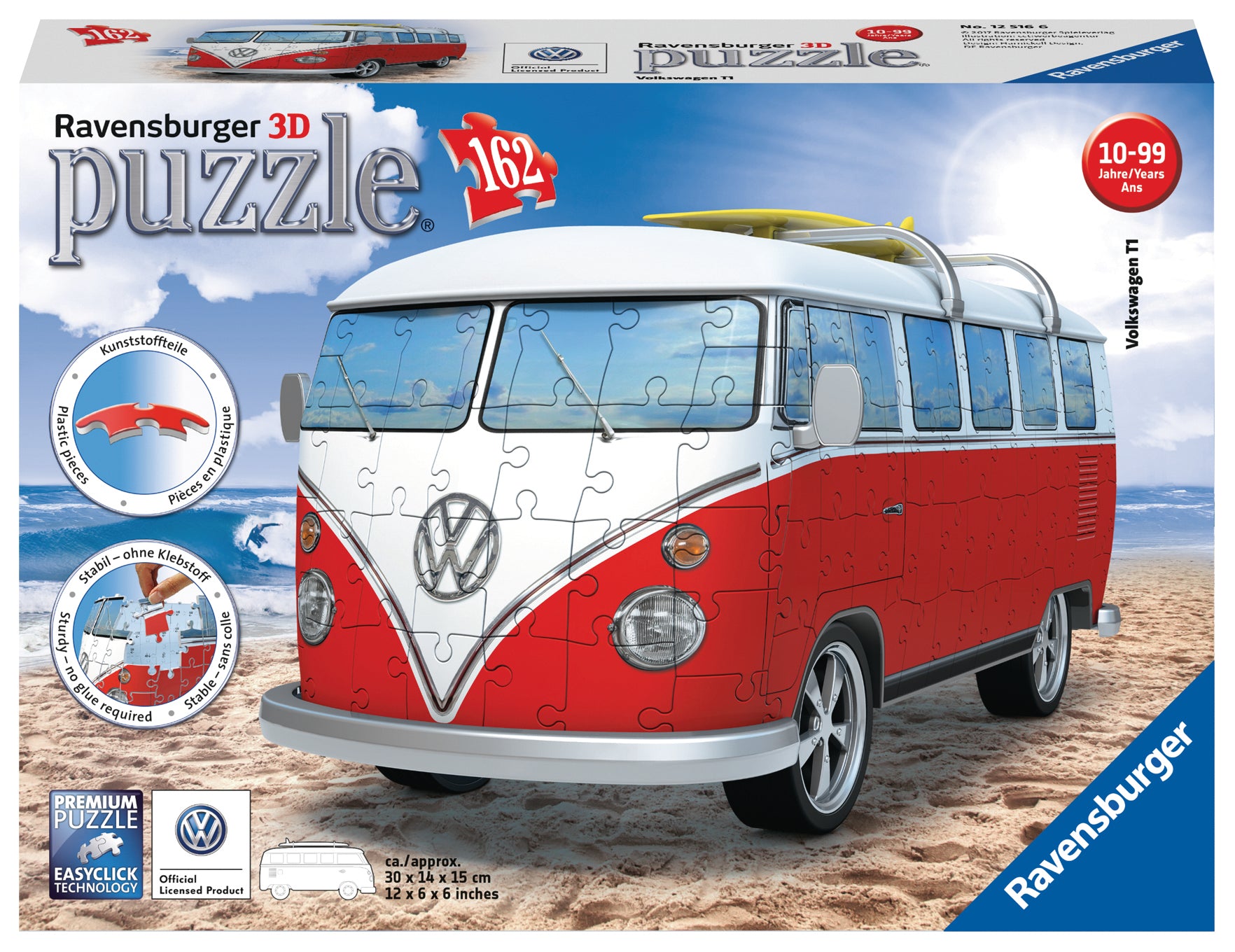 VW Kombi 162pc 3D Puzzle - Ravensburger