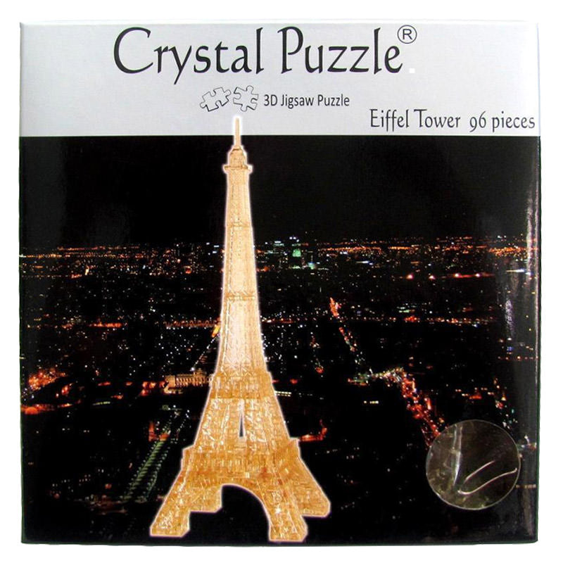 3D Gold Eiffel Tower - Crystal Puzzle