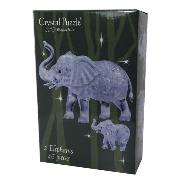 3D Elephants - Crystal Puzzles