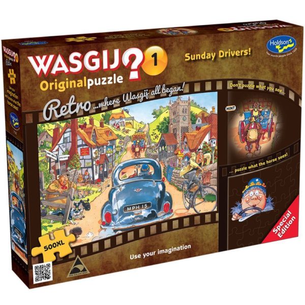 WASGIJ? 1 Retro Original Wasgij Sunday Drivers 500XL pc Puzzle