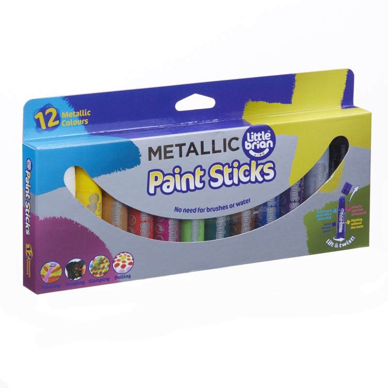 Metallic 12pk Paint Sticks - Little Brian