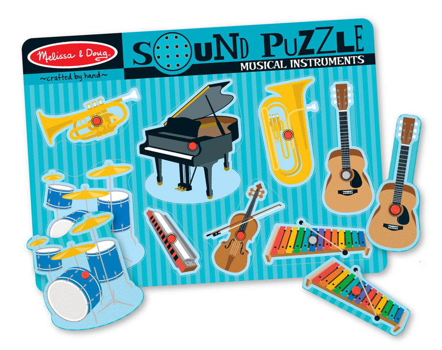 Musical Instruments Sound Puzzle 8pc - Melissa and Doug