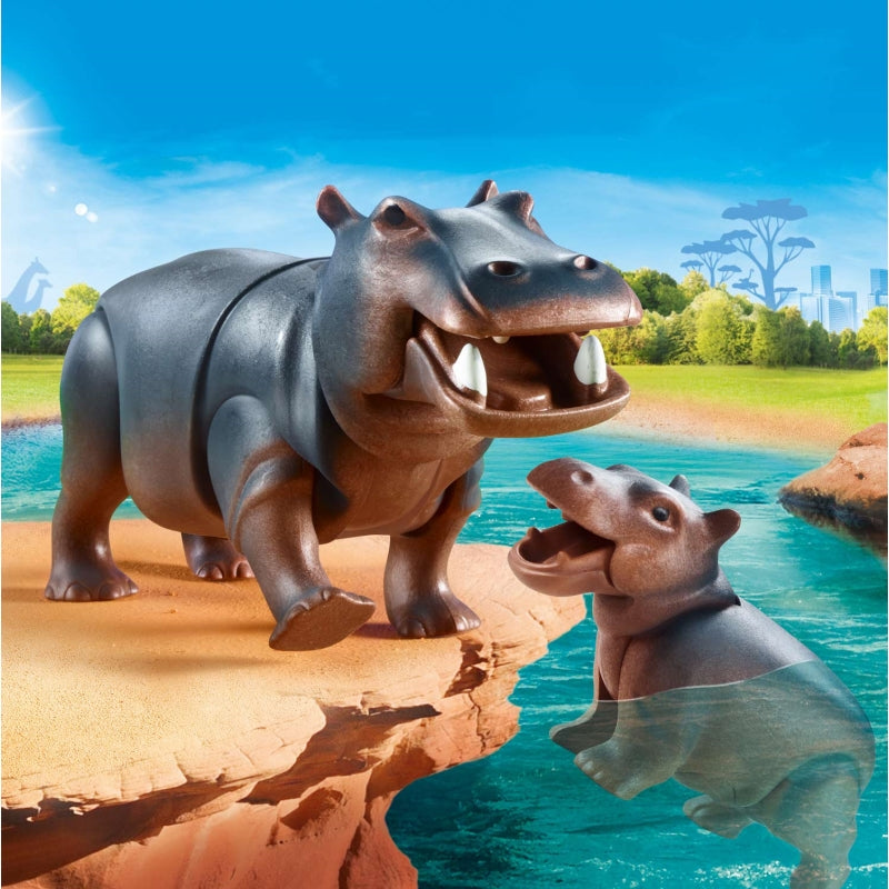 Hippo with Calf - Playmobil
