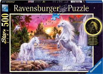Unicorns at the River Starline 500pc Puzzle - Ravensburger
