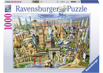 World Landmarks 1000pc Puzzle - Ravensburger