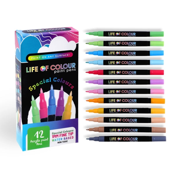Special Colours Paint Pens 1mm Fine Tip - Life of Colour