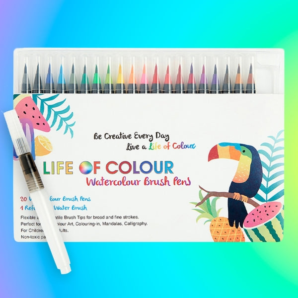 Watercolour Brush Pen Set - Life of Colour
