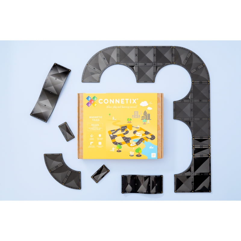 Ramps and Intersections 16pc Magnetic Tiles - Connetix
