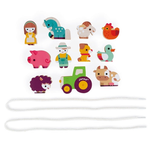 Stringable Farm Beads Lacing - Janod