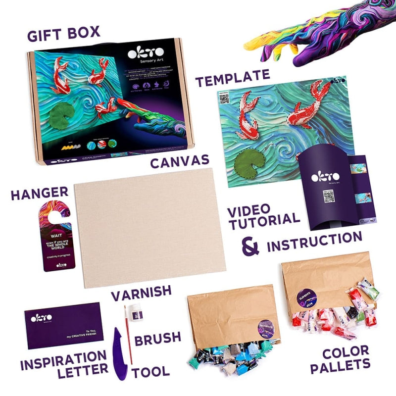 Koi Carps Sensory Art Creative Set - Okto