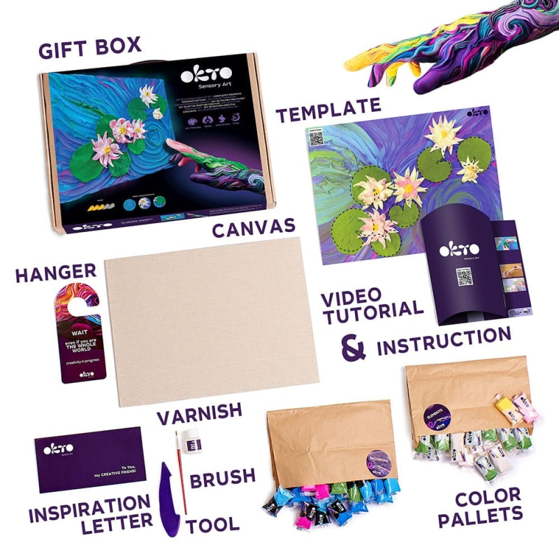 Water Lilies Sensory Art Creative Set - Okto