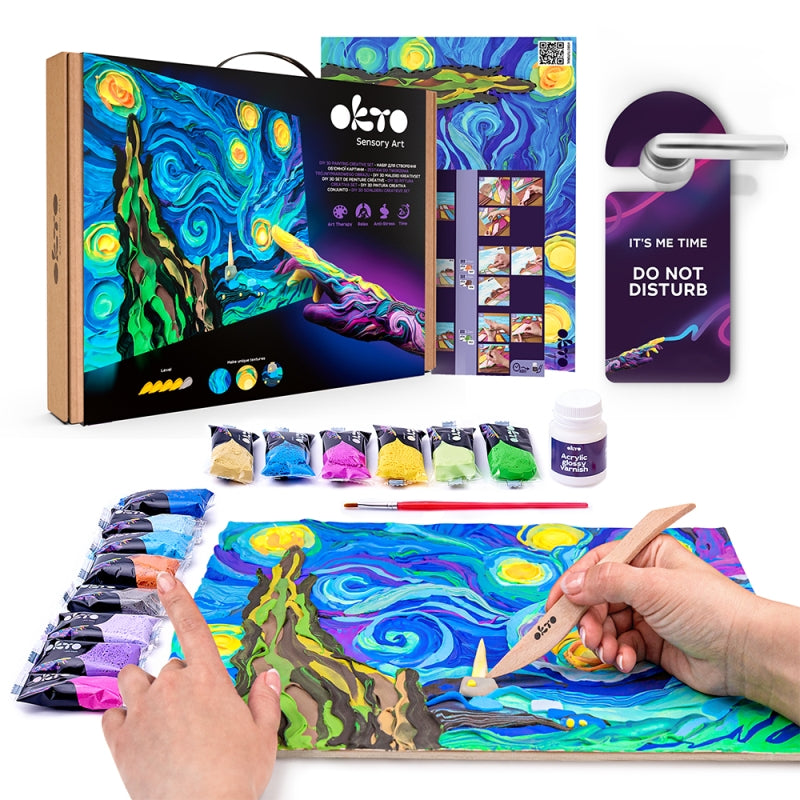 Paint by Numbers with Clay Little Prince Starry Night - Okto