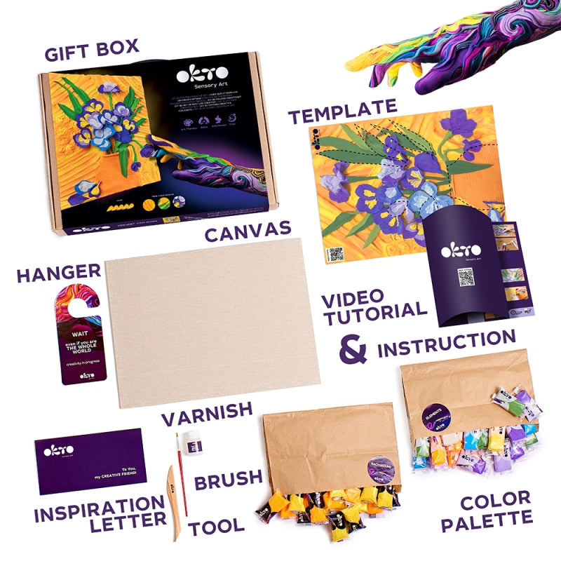 Sensory Art 3D Creative Set Irises - Okto