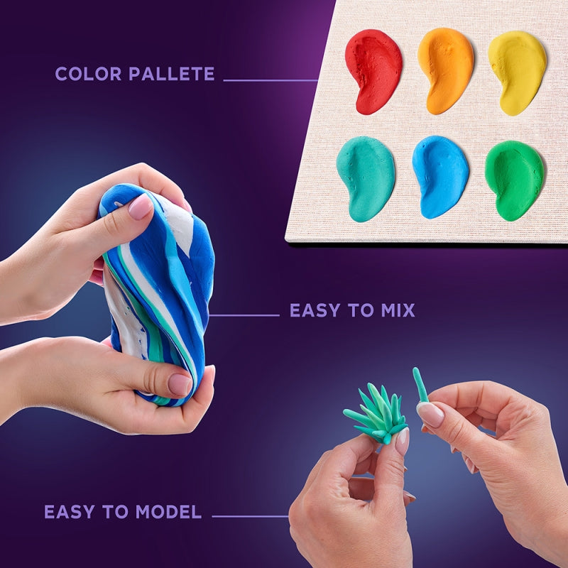 Ocean Calm Wood and Craft Diy Succulents Set - Okto
