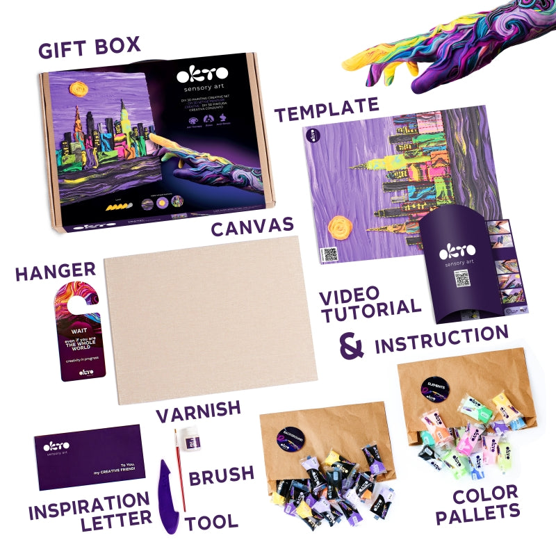 Sensory Art 3D Creative Set New York Skyline - Okto