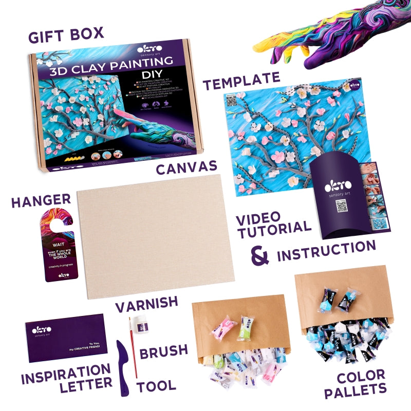 Almond Blossom Sensory Art Creative Set - Okto