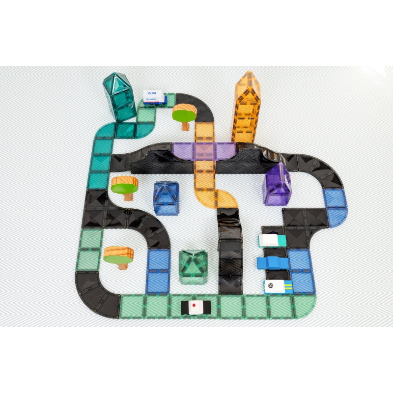 Ramps and Intersections 16pc Magnetic Tiles - Connetix