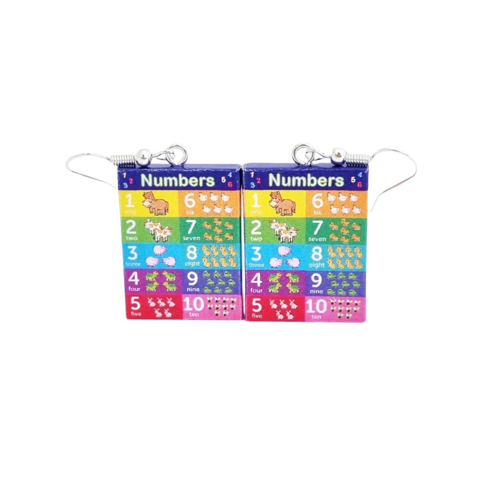 Numbers Chart earrings