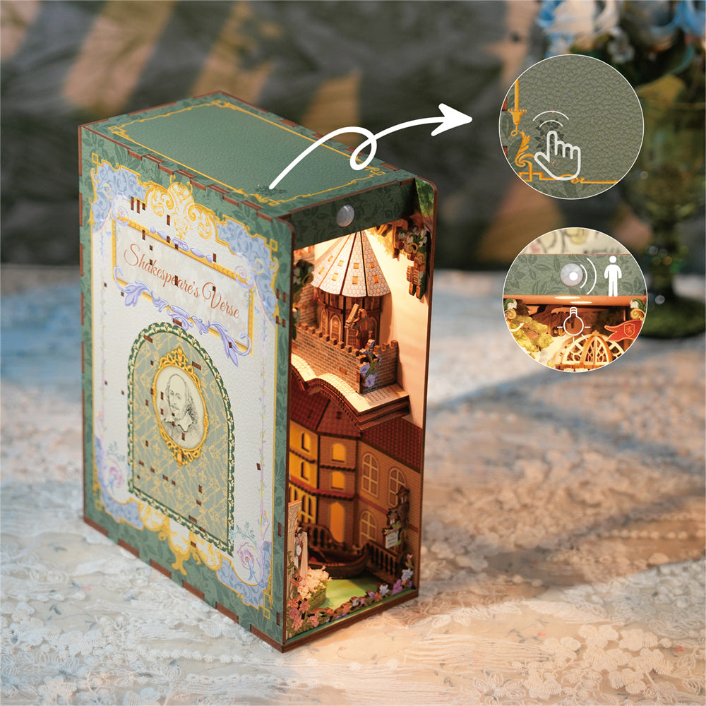 Shakespeares Verse DIY Book Nook Kit - Tonecheer