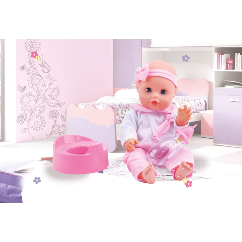 Amore Doll with Potty and Bottle 33cm - Bambolina