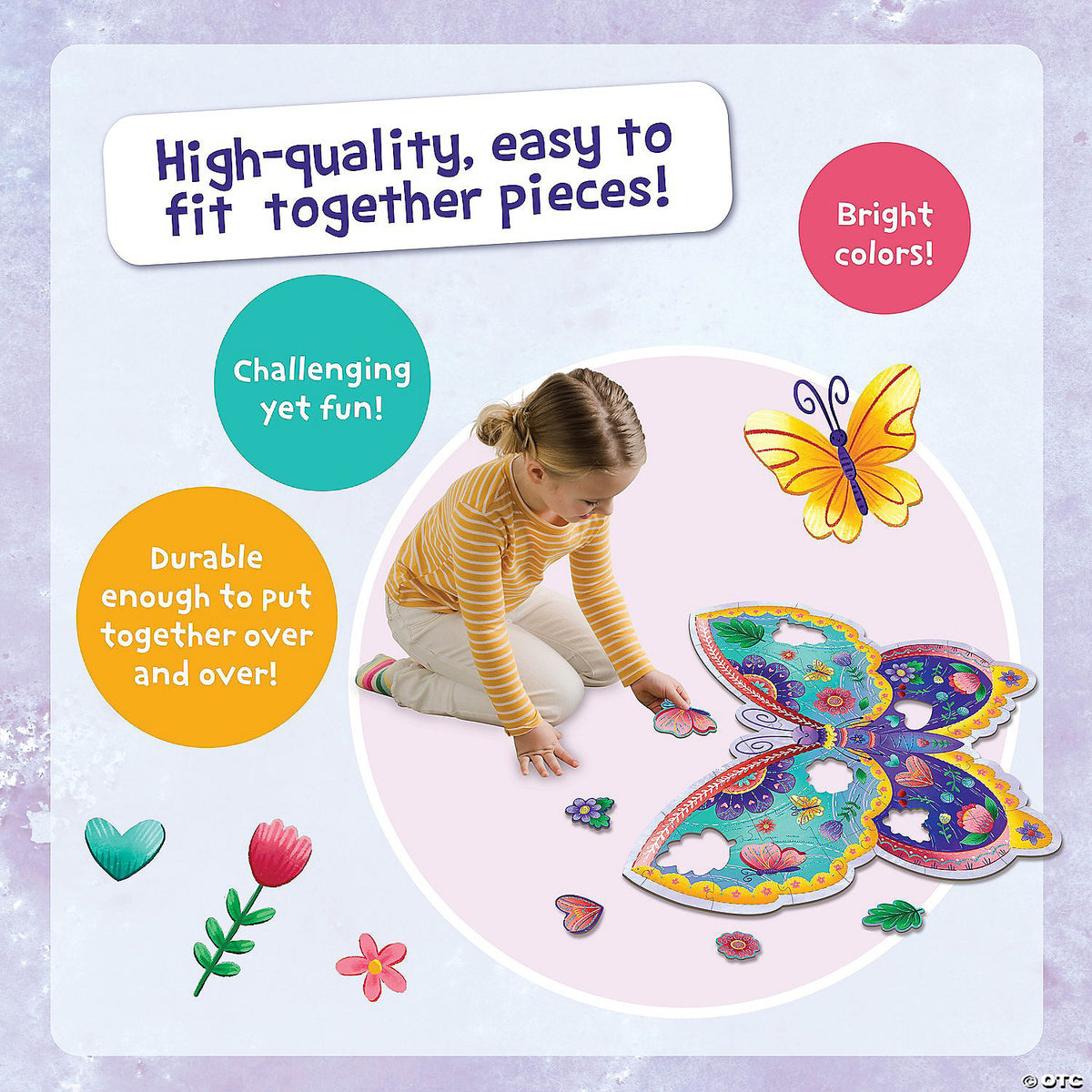 Butterfly Floor Puzzle 53pc - Peaceable Kingdom