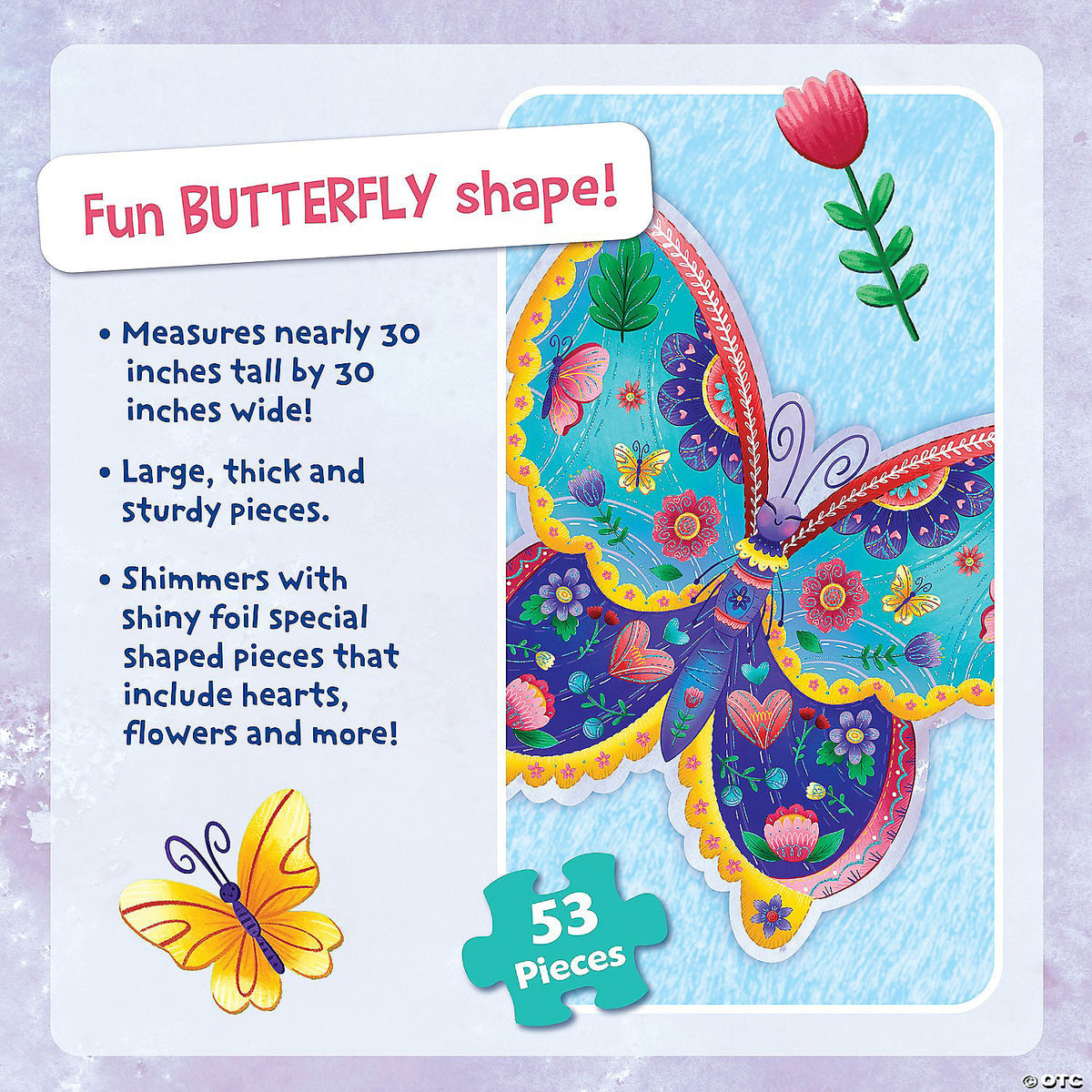 Butterfly Floor Puzzle 53pc - Peaceable Kingdom