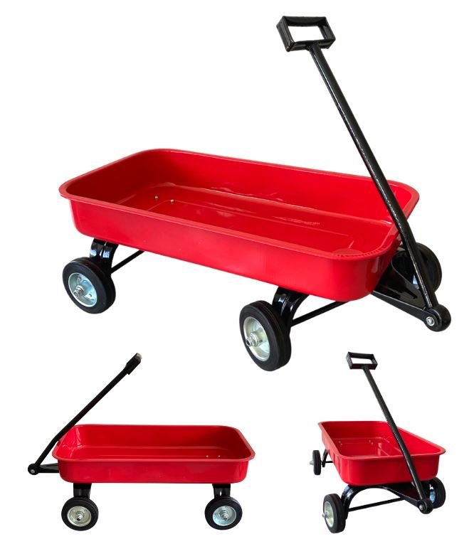 Red Metal Farmers Wagon